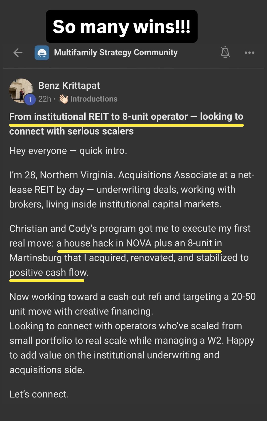 Original Multifamily Strategy member update 5