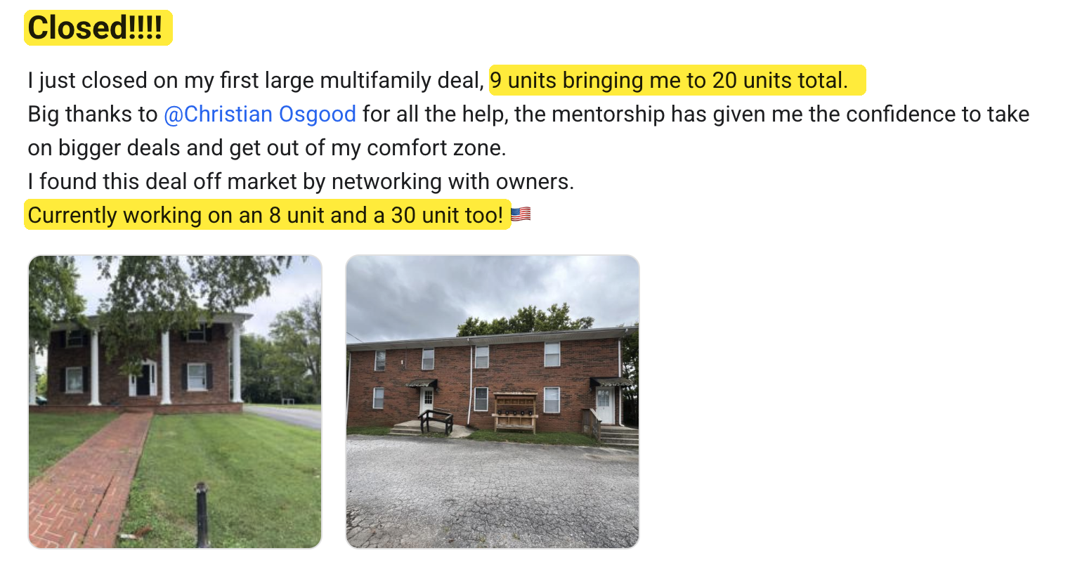 Original Multifamily Strategy member update 30